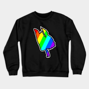 Thetis Island Silhouette in a Colourful Rainbow Pattern - Bright Colours - Thetis Island Crewneck Sweatshirt